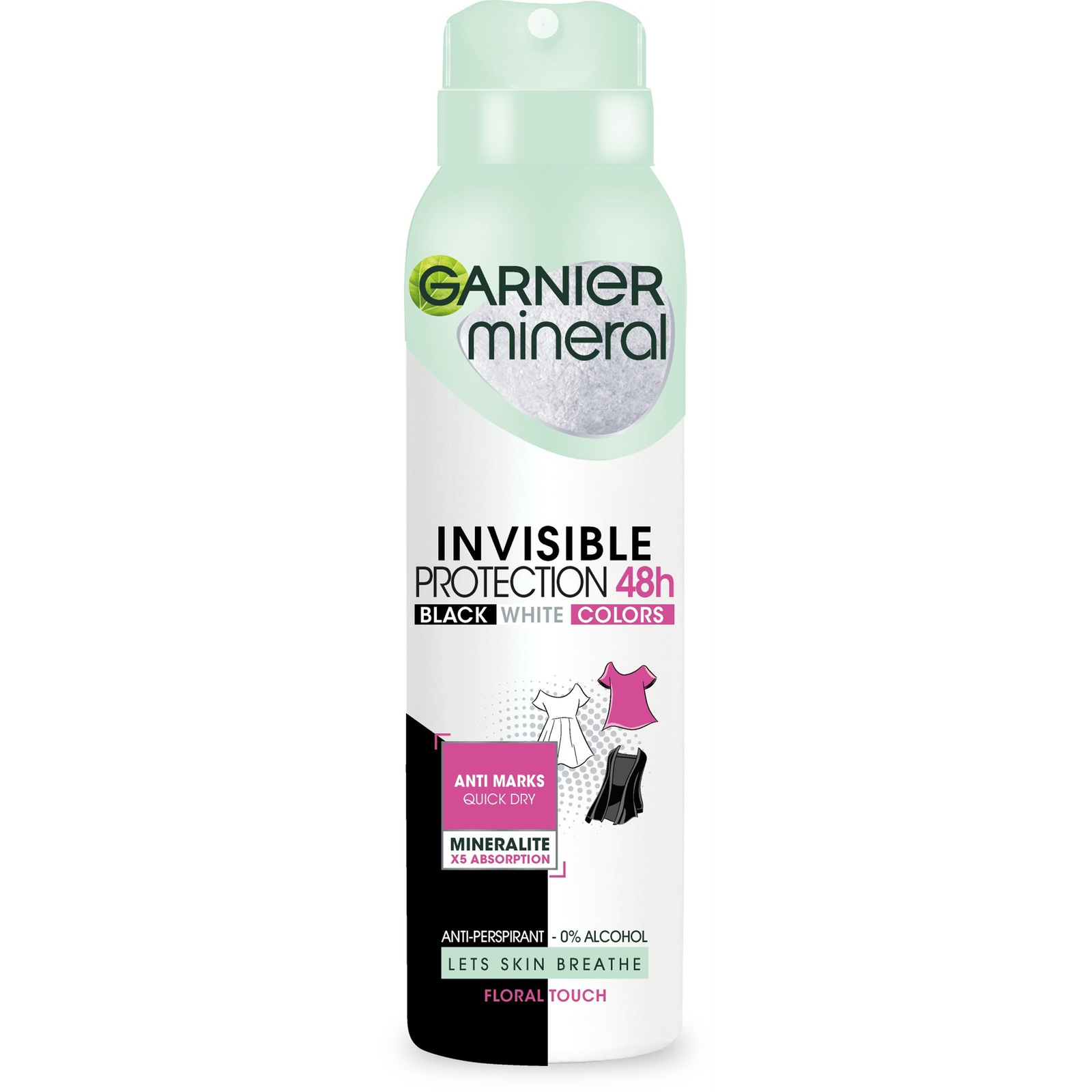 GARNIER Mineral Invisible 48H Spray Antiperspirant 150 ml