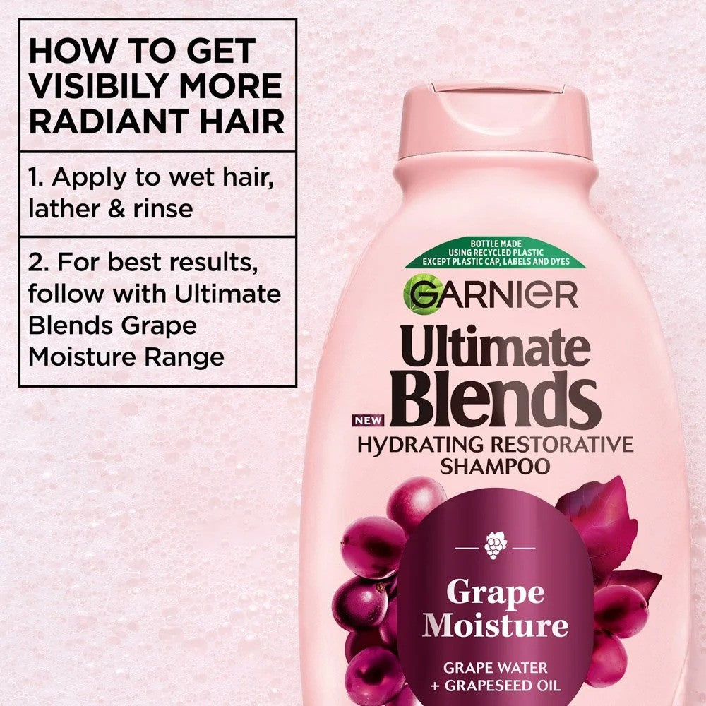 Garnier Ultimate Blends Grape Moisture Hydrating Restorative Shampoo