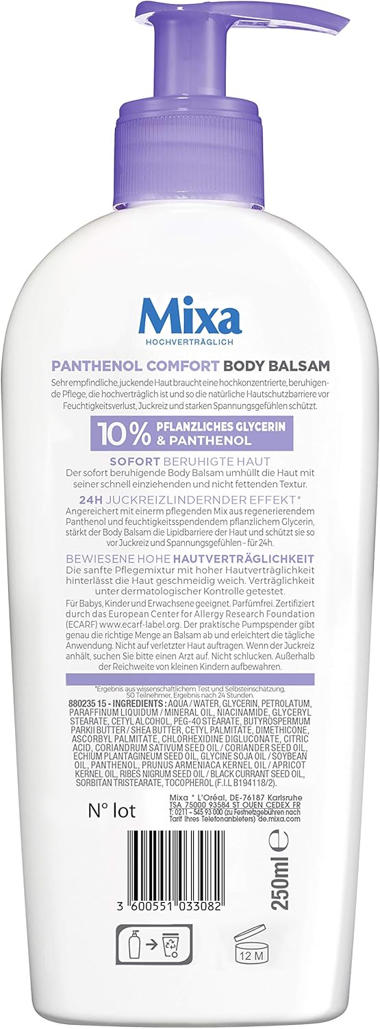 Mixa Panthenol Comfort Body Balm