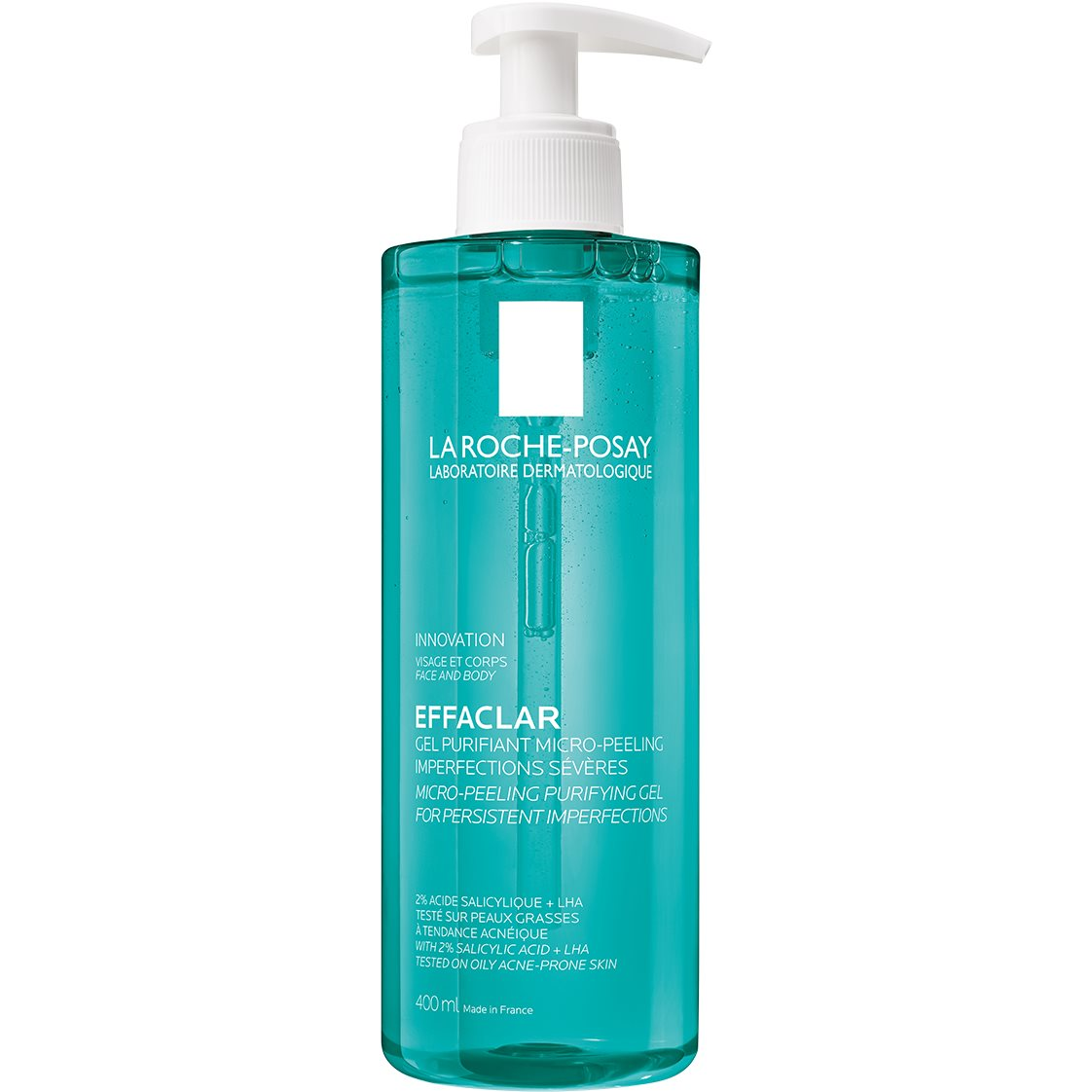 LA ROCHE-POSAY Effaclar Gel Purifiant Micropeeling tisztító mikrohámlasztó gél 400 ml